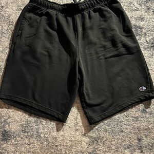 Champion Black Athletic Shorts with Elastic Waistband